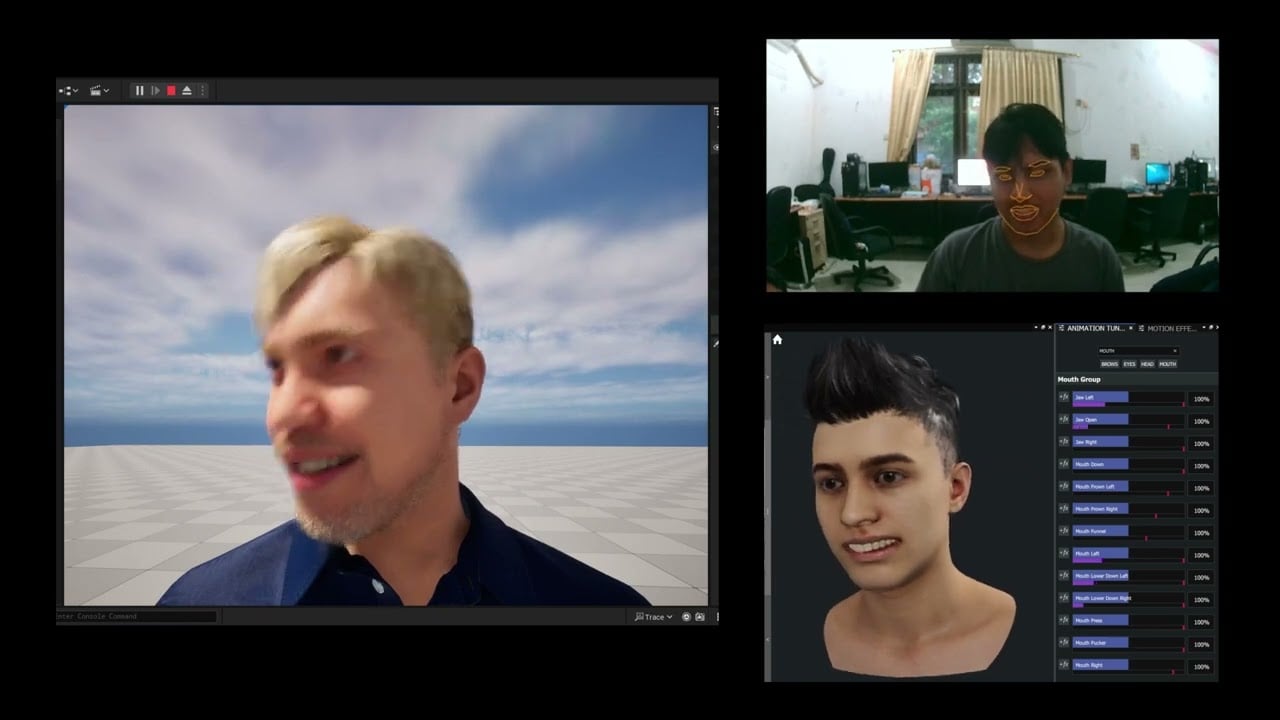 Live Avatar in Real Time Rendering with Unreal Engine 5