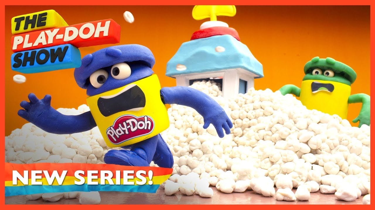 Play Doh Videos | Popcorn Party 🍿 Explosion | Stop Motion | The Play-Doh Show