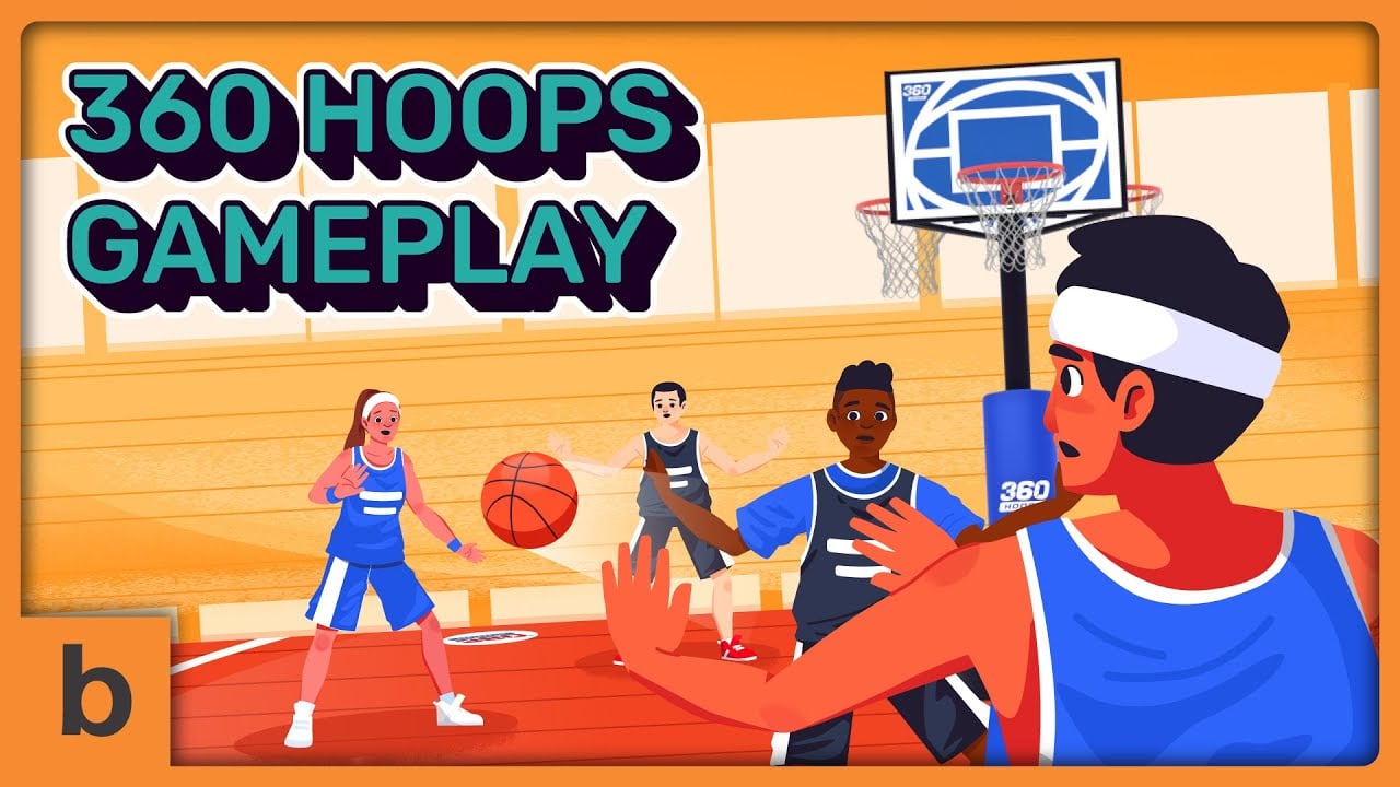 Health & Fitness Cartoon Explainer Video for 360 Hoops