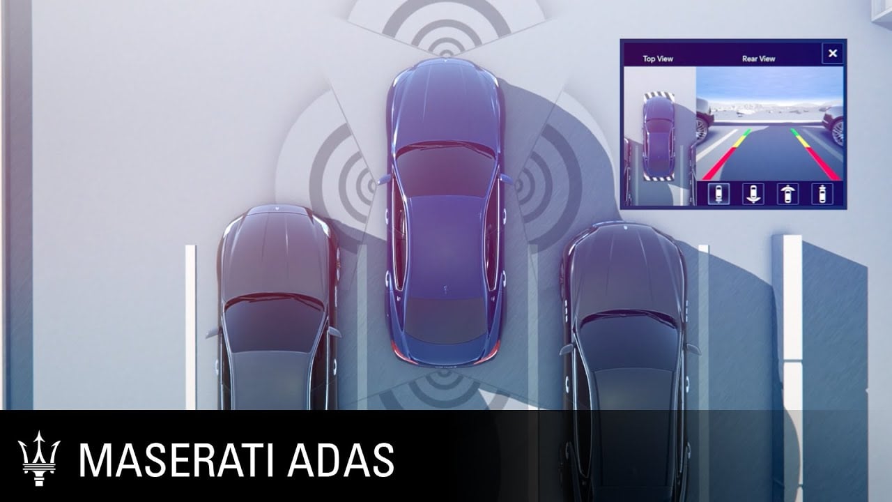 Maserati Advanced Driver Assistance Systems. Surround View Camera - 360° top view