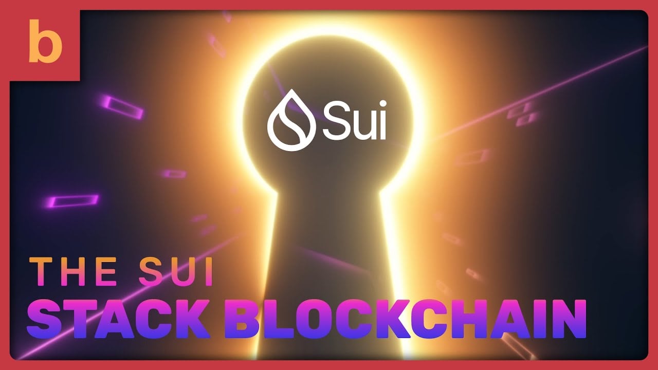 Blockchain Modern Kinetic Typography Animation for Sui