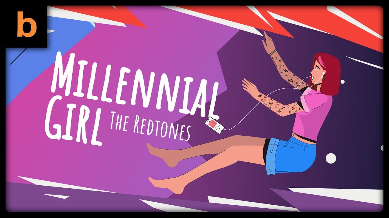 The Redtones - Millennial Girl (Animated Music Video)
