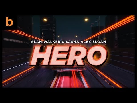 Alan Walker & Sasha Alex Sloan - Hero (3D Lyrics Video)