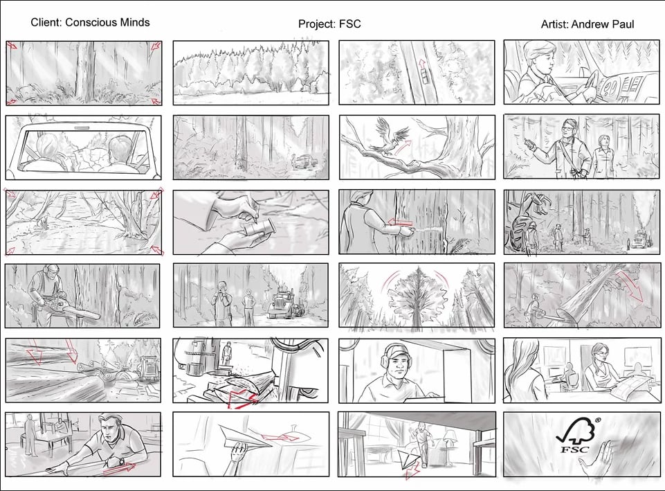 A Traditional Storyboard